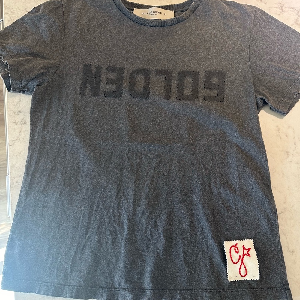 Gold goose tee